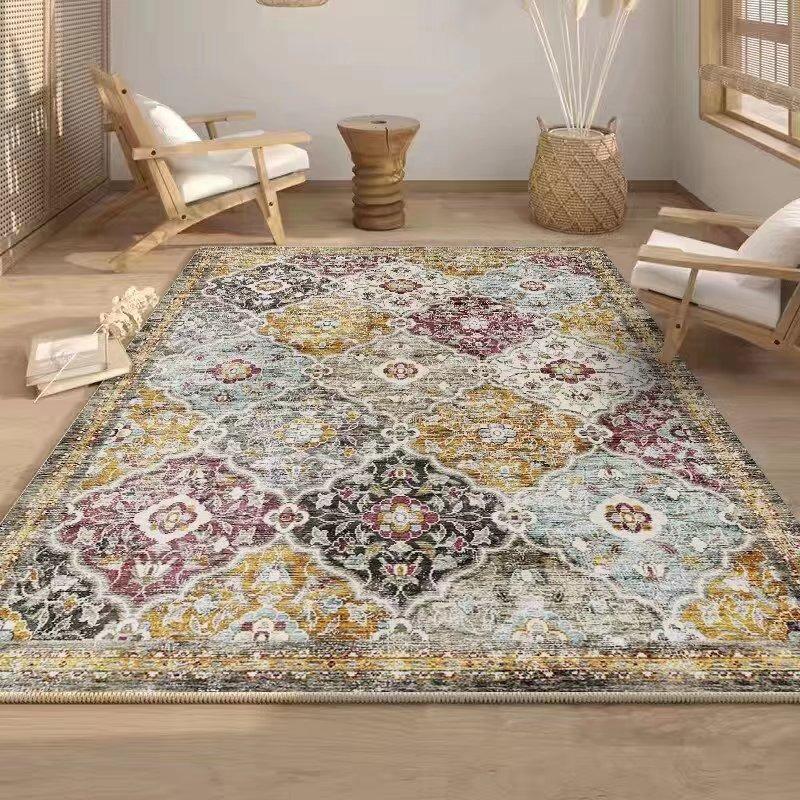Ковер в стиле БОХО для гостевого дома, отеля, декоративный коврик для пола, гостиная, полностью покрывающий, спальня, прикроватный, большого размера, моющиеся ковры