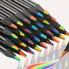 12 шт. Радужные цветные карандаши, карандаши для раскрашивания, 7 цветов в 1, карандаши для детей, студентов, раскраски, скрапбукинга