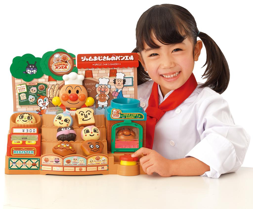 Anpanman выпекать в духовке Дядя свежеиспеченный хлеб завод Let's Jam's
