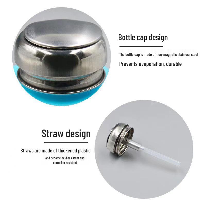 Press-Type Plastic Bottle with Stainless Steel Cap for Alcohol, Solvent, or Nail Art – Square, Empty Dispenser for PCB Cleaning.