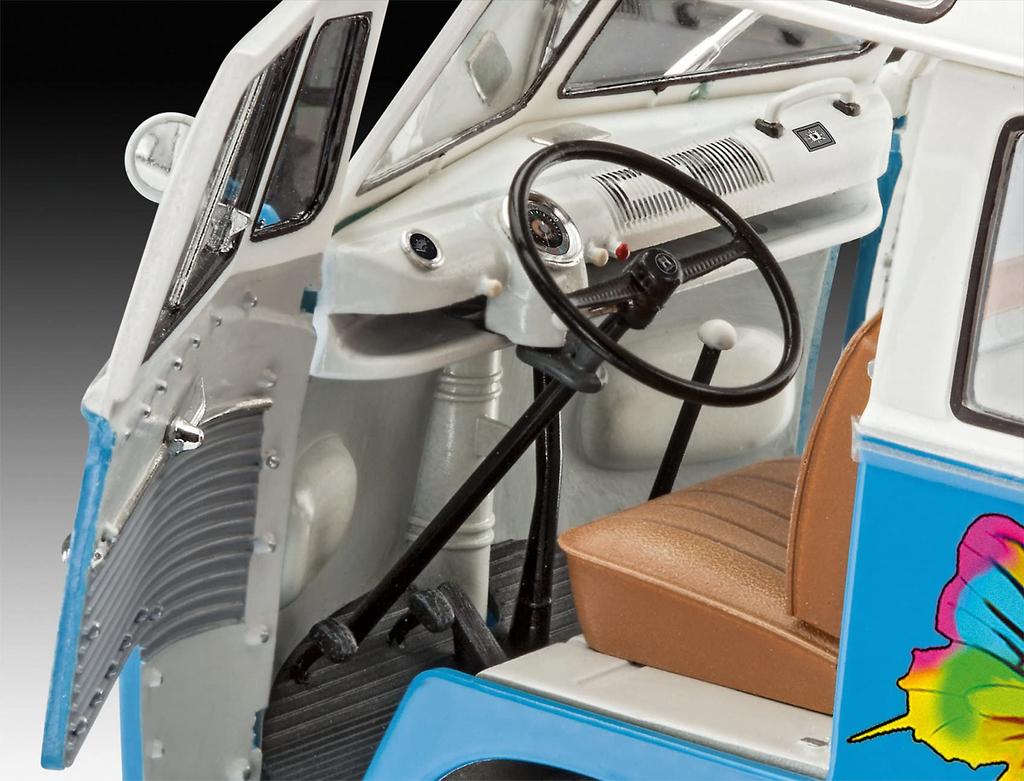 Немецкий автобус Revell Volkswagen T1 Samba Flower Power, пластиковая модель 07050 (Revell) 1/24