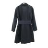 LANVIN en Bleu Chester Coat 36 Navy With Liner Women Used