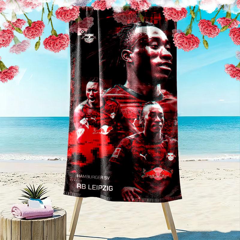 RB Leipzig Print Beach Towel, Large Soft Quick Dry Towel for Beach Camping Swimming