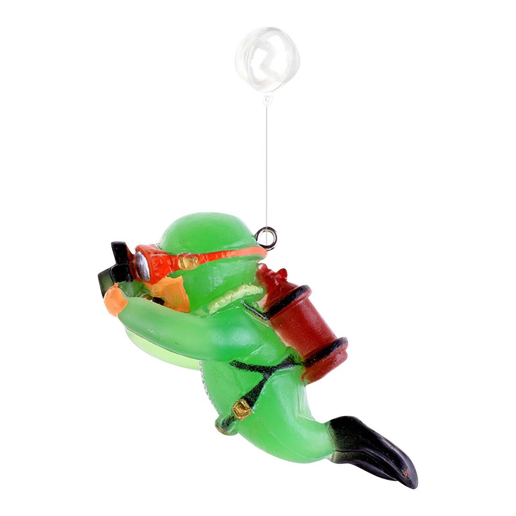 Aquarium Desktop Small Fish Tank Decoration Ornament Diver Floating Creative PVC Doll
