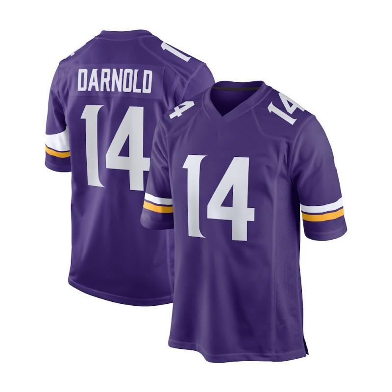 Minnesota Vikings 9 MCCARTHY 18 JEFFERSON Football Jersey Embroidered Sports Uniform