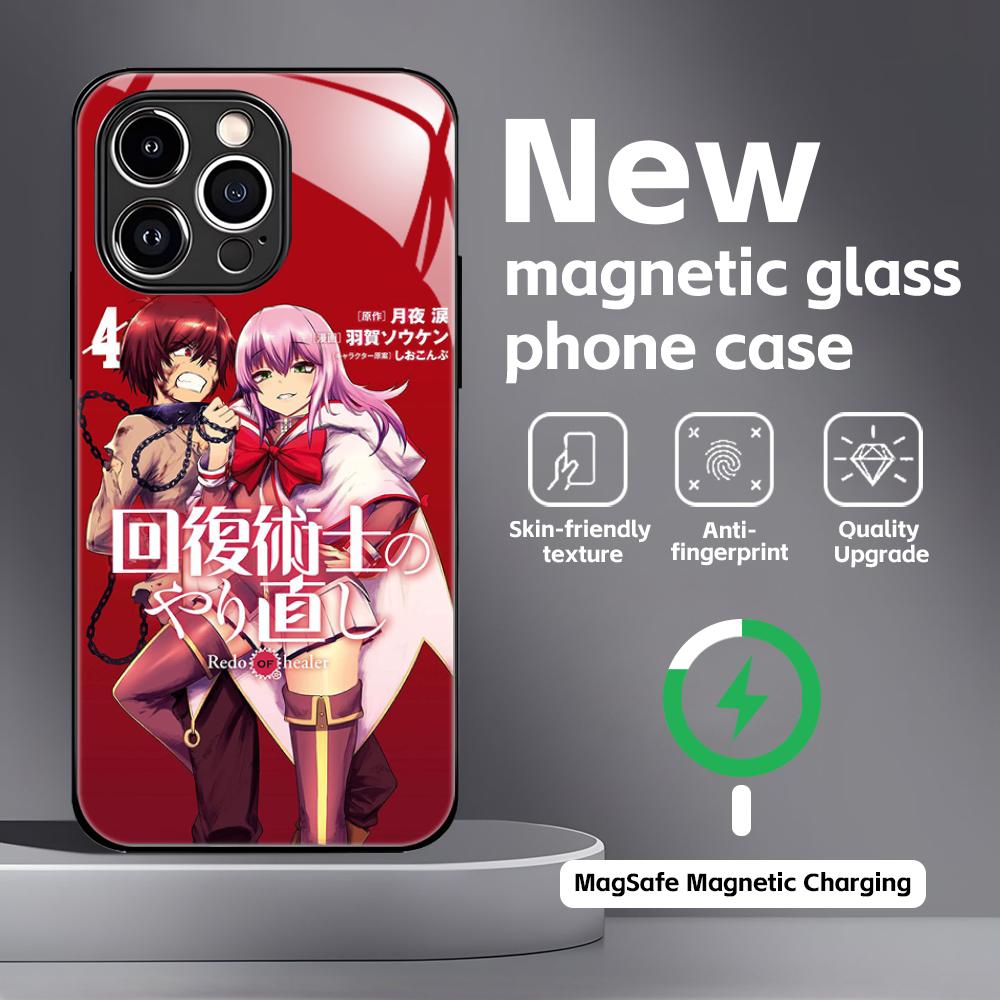 Классический аниме R-Redo of H-Healer Чехол для телефона для iPhone17 16 15 14 13 12 11 X XR XS 8 Plus Mini Pro Max Стеклянный Магнитный Чехол