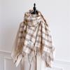 Luxury Plaid Scarf for Women Men Big Size Warm Cashmere Shawl Designer Pareo Lady Pashmina Poncho British Headscarf Bufanda