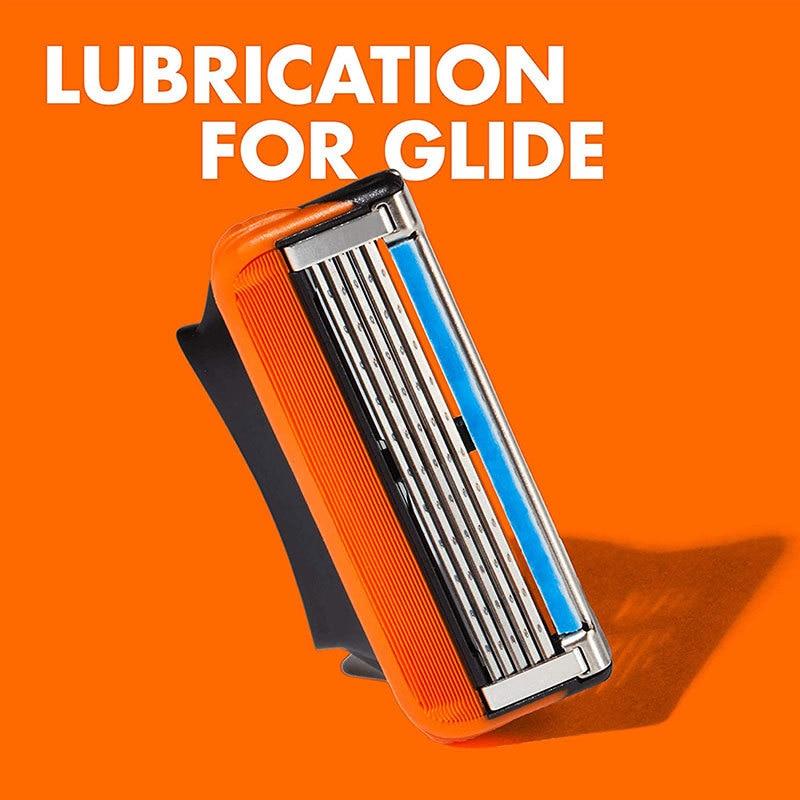 Safety Shaving Razor Blades 5 Layers Replaceable Heads Fit Cillettee F5 Proglid Proshield Straight Shaver Blades Refills