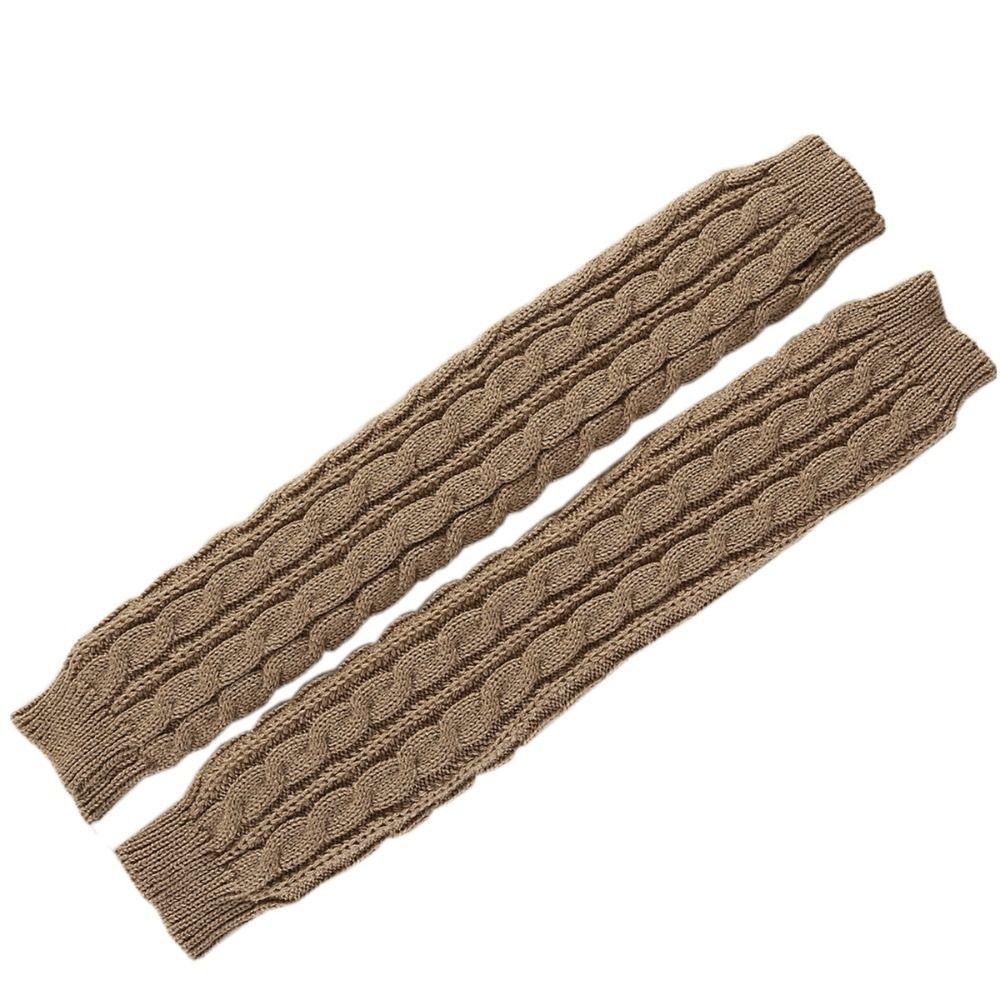 Knitting Warm Finger Sleeves Cover Women's Half Finger Gloves Autumn Winter Long Wrist Glove False Sleeve