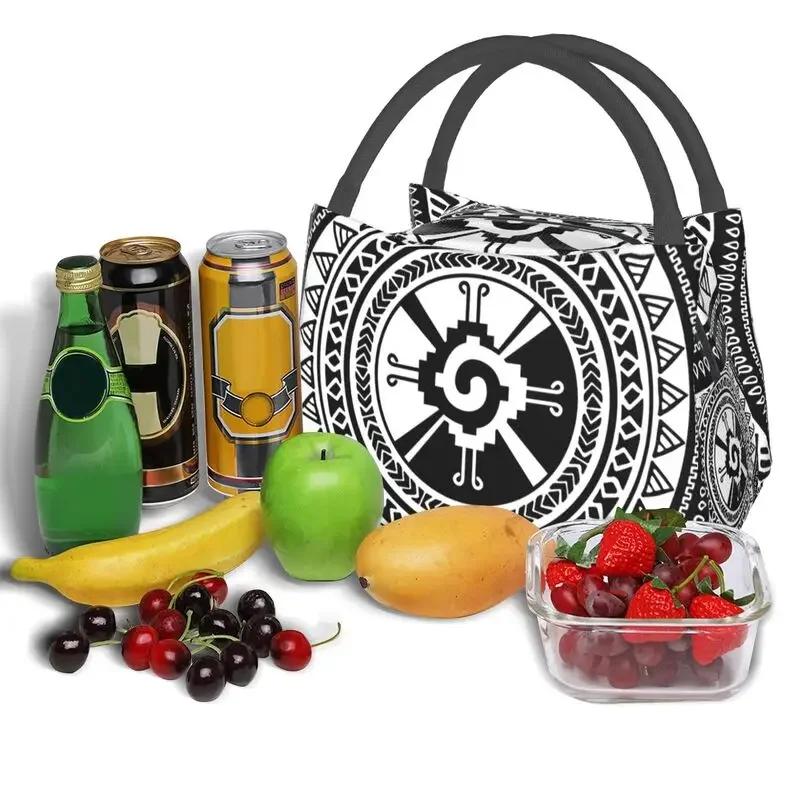 Сумки для обеда Hunab Ku Mayan Symbol, женские, теплые, с изоляцией, для пикника, кемпинга, работы, путешествий