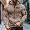 Men's  Leisure  Long Sleeves  Zipper  Hooded Hood  Hoodie  Coat  Hooded Hood
