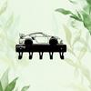 1pc Racing Car Ornaments Metal Key Holder Wall Mount Hook Art Decorative Accessories for Wall Mounting, Hook, Key Chain