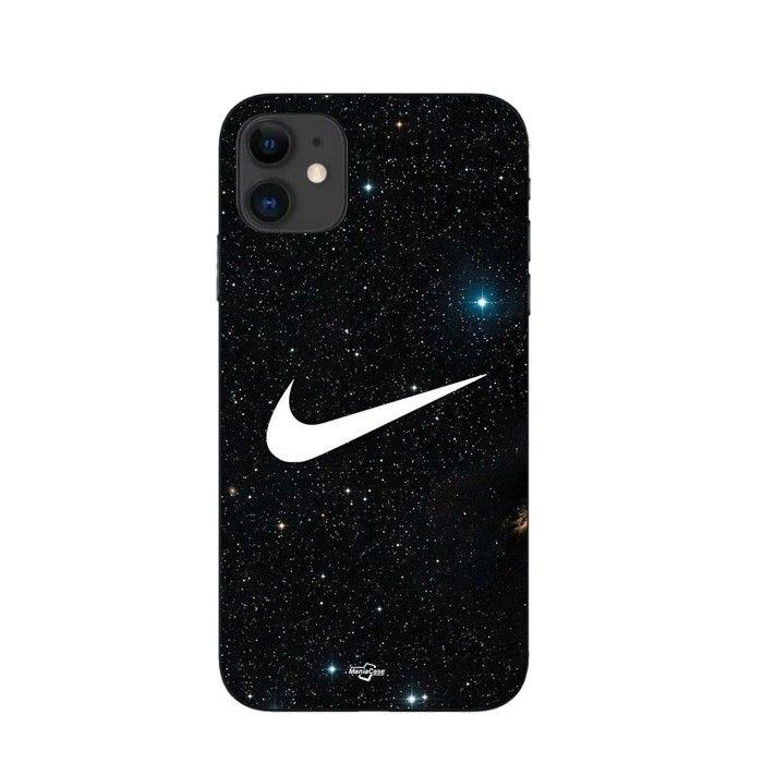 Coque - Nike - Iphone 11 - Galaxie étoilée - Souple - Noir