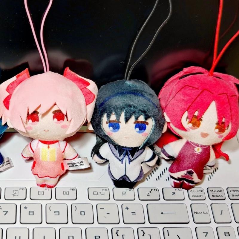 FUKUYA Оригинальный Плюшевый Брелок Puella Magi Madoka Magica Мадока Канаме Хомура Акэми Мами Томоэ 8 см Аниме Подвеска для Сумки