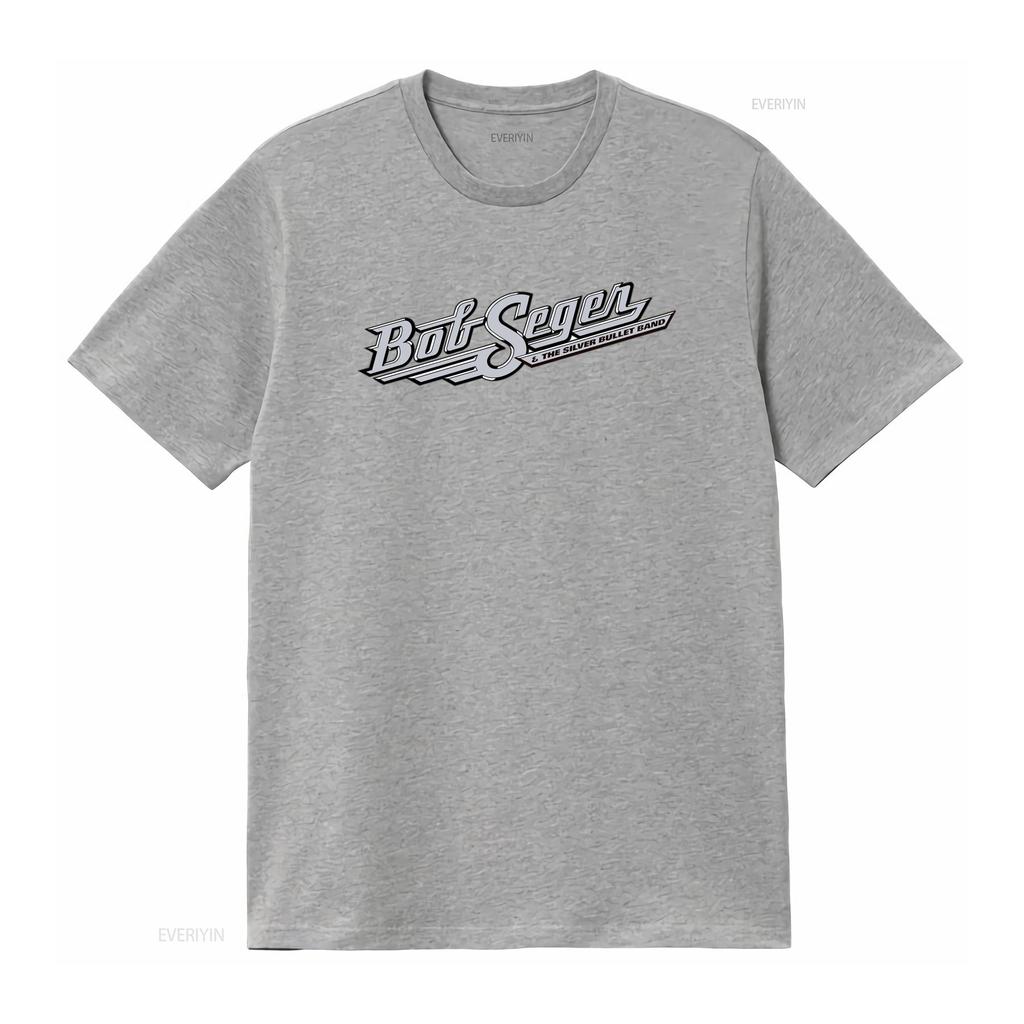 Bob Seger Classic T Shirt for Rock Fans Silver Bullet Band vintage Washed Versatile Slightly Breathable Soft Stylish graphic