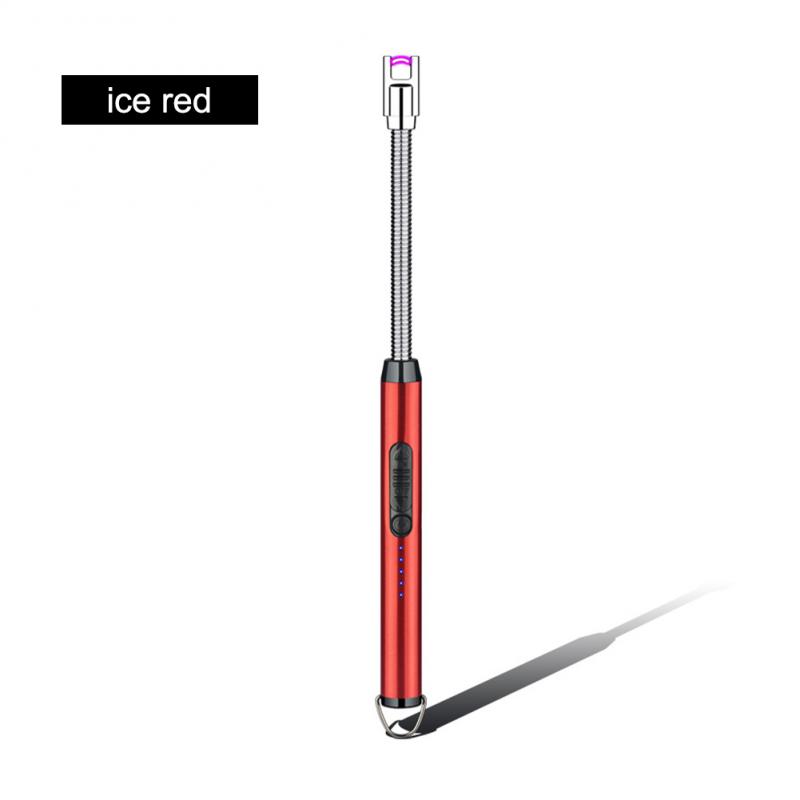 Kitchen USB Electric Arc Lighter Rechargeable Windproof BBQ Flameless Plasma Candle Long Lighters Hose Gas Stove Ignition Gun