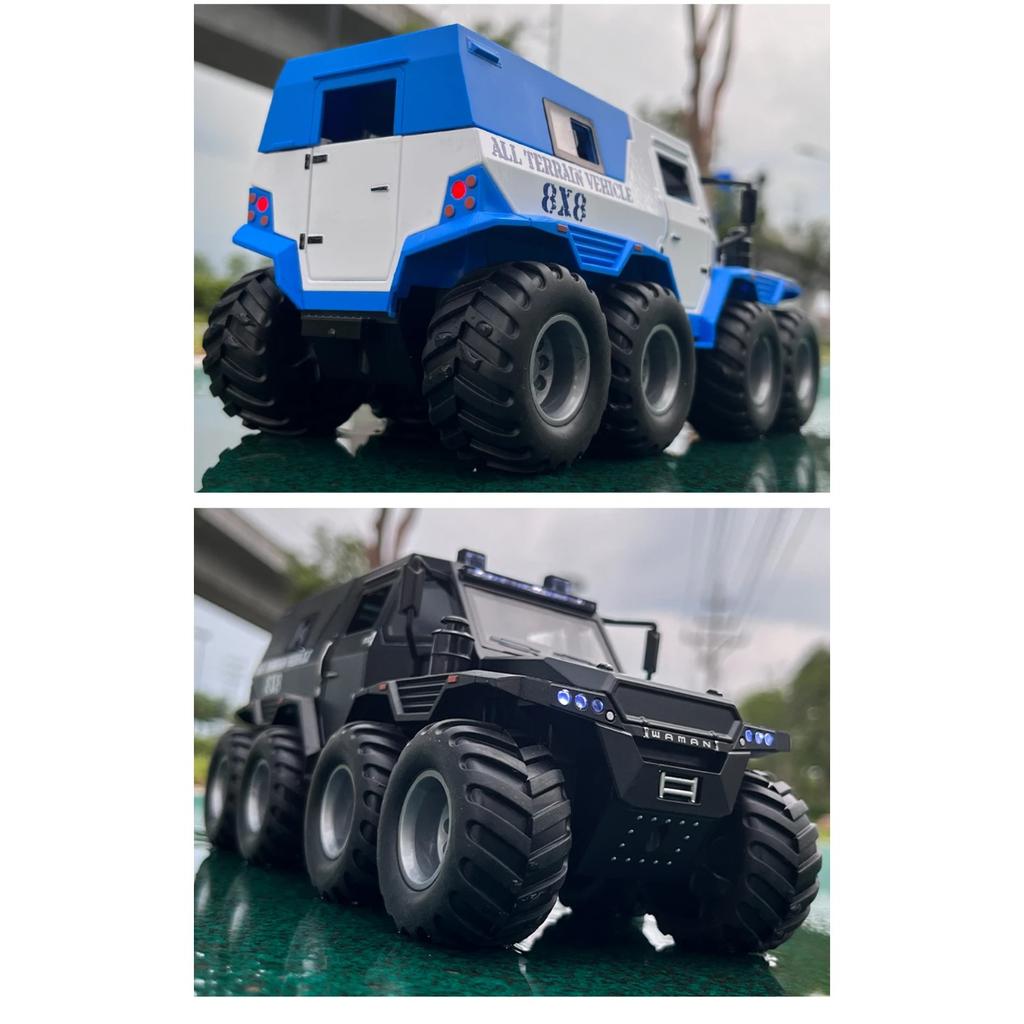 1/24 Россия Завоеватель Шаман 8*8 Шины Сплав Бронированный Автомобиль Модель Литой Металл Игрушка Полиция Внедорожники Модель Автомобиля Детский Подарок
