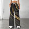 Women's Fashion Loose Drawstring Closed Waist Print  Casual Sports Pants Casual Pants