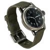 Military Type Black Green Cloth Strap M.R.M.W. Men's Watch, A-11, 12H, Dial,