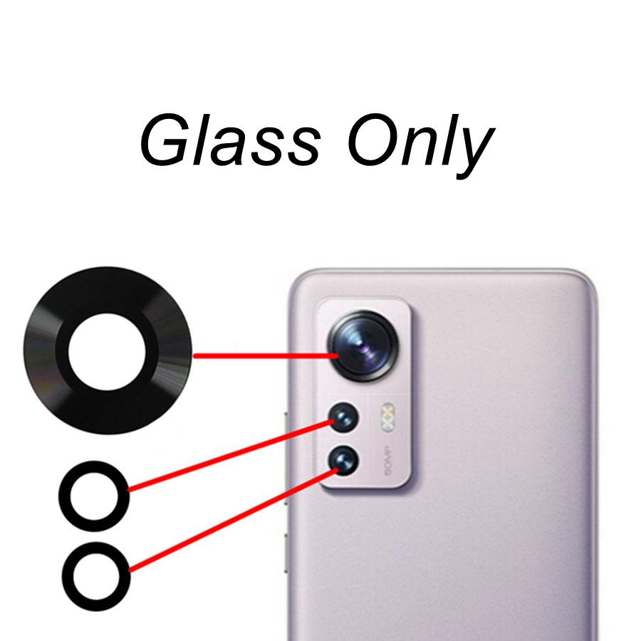 Для Xiaomi 12 Pro задняя камера стеклянный объектив + держатель рамки запасные части ремонт 2201122C 2201122G серый синий фиолетовый