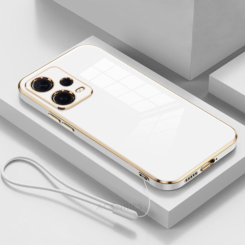 Note12 Роскошный чехол-ремешок с покрытием из силикона для Xiaomi Redmi Note 12 Pro Plus 12pro 5g 11s 12c Мягкий чехол Note12s Redmi12 4g