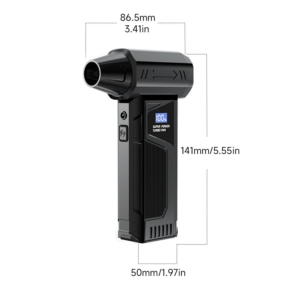 990000RPM Electric Air Blower Powerful Turbo Fan Multi-Purpose Rechargeable Blower Brushless Motor Car/PC/Home/Outdoor Tool