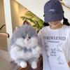 Large Capacity Plush Rucksack Soft Fluffy Shoulder Bag Casual Cat Backpack  Children