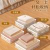 Mesh yarn four-piece storage bag household large-capacity clothes dust-proof storage finishing box visual quilt dust bag