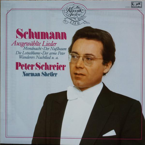 LP Record ROBERT SCHUMANN PETER SCHREIER NO Schumann Ausgewhlte Lieder 202009250 Germany Classical Used