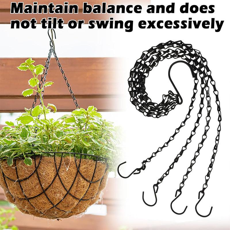 1PC 58cm hot-selling black hanging chain chain, 23-inch hanging pot chain, hanging pot, hanging pot, flower pot hanging chain