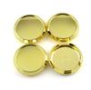 Gold Wheel Center Caps, 67.5mm and 62mm, Set of 4