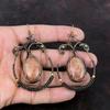 Sunstone Earring Copper Wire Wrapped Earring Designer Handmade Earrings Wire Wrap Jewelry Awesome Gemstone Earring Copper Jewelry For Gifts
