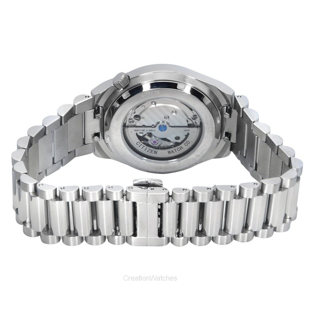 Citizen Tsuyosa Small Second нержавеющая сталь текстурированный зеленый циферблат автоматические мужские часы NK5010-51X