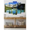 5-piece Mountain View Modular Mural Wall Decoration Canvas Painting Art, Family Living Room Decoration