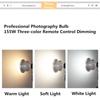65 Вт светодиодные лампы для фотографического освещения E27 с цоколем и дистанционным управлением, регулируемая лампа дневного света для софтбокса для фотостудии