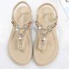 Мода 2024Обувь женская летняя Римская сандалии ретро клип носок стразы танкетка платформа пляжные бохо шлепанцы Sandalias De Mujer