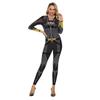 Adult 3D Skeleton Print Jumpsuit Halloween Cosplay Costume Party