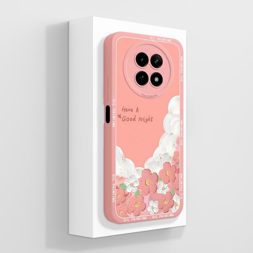 Чехол для Oppo Realme 12 13 14 P1 P2 Pro 14T 12X Сумки для телефона Милые узоры с медвежьими лапками Жидкий силикон Улучшенный пыленепроницаемый защитный чехол для корпуса Oppo