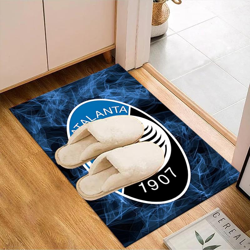 Football Atalanta Rug for Living Room, Game Rooms, Office, Bedroom, Office Floor Mat Playful Design, fan gifts Christmas decor