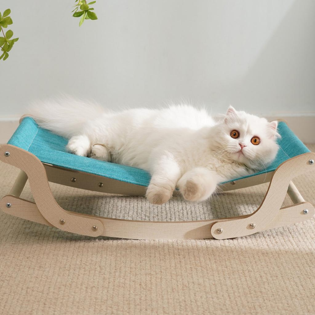 Cat Rocking Chair 4 Season Universal Minimalist Pine Cat Hammock Bed for Pet Supplies