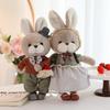 Genuine Cute Pet Couple Rabbit Doll Teddy Bear Girl Heart Doll Wedding Throwing Gift To Catch Doll