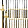 J1UL1N For Graduation Cap Hat Tassel 24 Pack- Black& Gold 2026 For Graduation Tassels With Gold Charm,For Graduation Ceremony