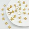 25pcs Hair Braiding Hollow Out Hair Ring Dread Locks Hair Braid Tubes Dreadlocks Beads  Decor