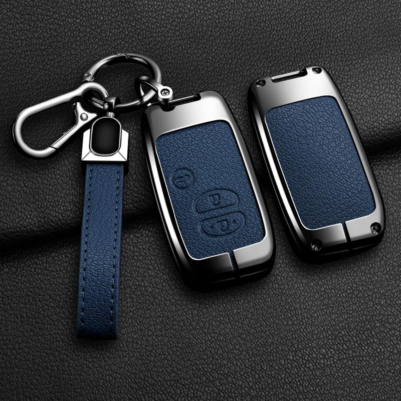 Interior Mouldings Alloy Car Key Case Cover Shell Fob For Toyota Prius 30 Alpha Aqua Land Cruiser Auris For Lexus LC 200 2012 -