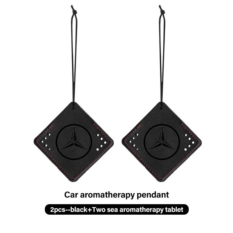 AABIB1 For Benz Car Emblems Interior Pendant Aromatherapy Deodorant Sachet Air Freshener AMG Exclusive W204 W222 W205 W203 W213 W124