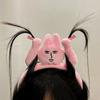 Funny Pink Rabbit Hairband For Women Plush Doll Headband Girls Hair Clip Cute Hoops Hair Accessories