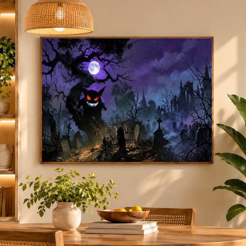 5D Diamond Painting Gengar DIY Full Drill Diamond Art Kit Home Decoration