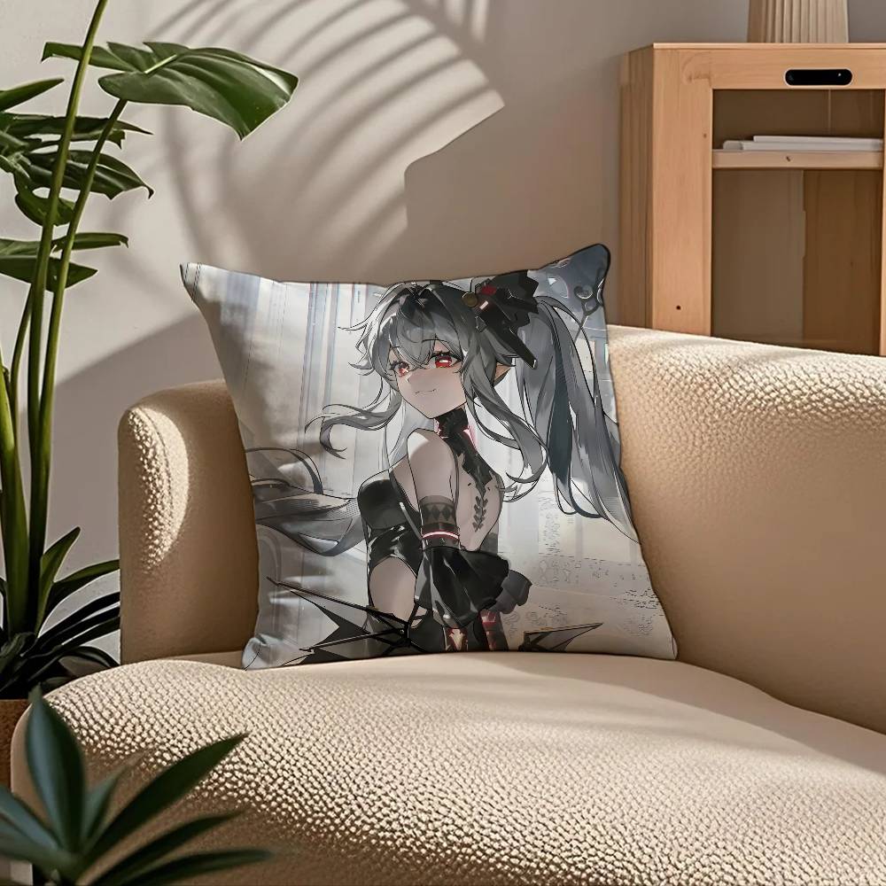 P-Punishing G-Gray R-Raven Pillow Case Comfort Sofa Bed Silky Elegant Invisible Zipper Custom Decorative Cushion Cover