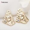 Gold Plated Commemorative Coin Pendant Charms For DIY Jewelry Making High Quality Bracelet Necklace Earring Pendants Findings