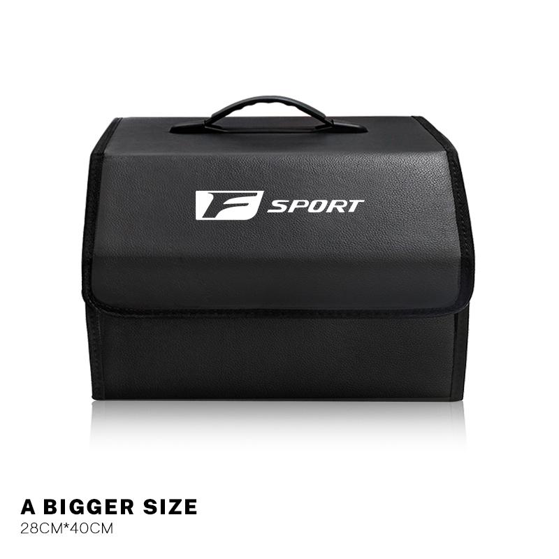 Car Trunk Leather Storage Box Foldable Auto Organizer Bag For Lexus F SPORT GS GX IS LS LX CT LC LBX NX RX 350h 450h ES UX 300e